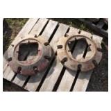 2 Case wheel weights casting number  A33178