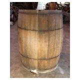Old wooden barrel