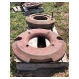 2 Massey Ferguson front wheel weights