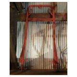 Red hay fork