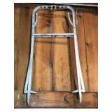 Silver hay fork