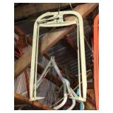 Silver hay fork