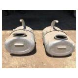 2 Rite-way swing milker buckets
