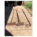 Steam engine boiler cleaning rods. Urville, Ohio