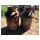 2 Milk Cans 