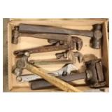 Hammers, pipe wrenches, adjustable wrenches