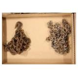 (2) small log chains with hooks on both ends