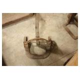 Vintage 2 wheeled cart, single handle