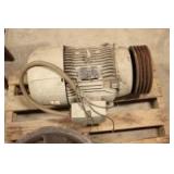 Compressor motor and sheive, 15 hp dual voltage, 3 phase, good quiet motor off compressor