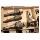 Morse taper #5 boring bar, tap driver and adaptors,