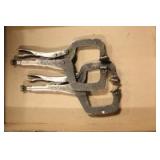 (2) vise grip snap clamps