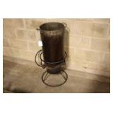 Turkey fryer with heavy duty shop made pot