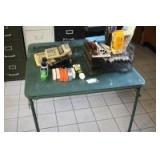 Card Table w/contents