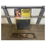 Pabst Chalk Board Sign, Pepsi Door Pull
