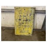 Heavy Gauge One Hour Parking Sign