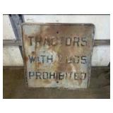 Tractors With Lugs Prohibited
