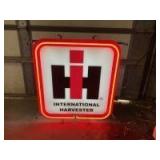 IH Plastic Sign with Neon