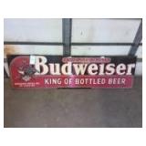 Budweiser metal sign