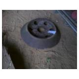 Plow rear tail wheel