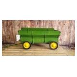 Custom John Deere pedal wooden flare box wagon w/extensions