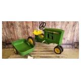 Custom decal Eska John Deere 3010 Three Hole 10 w/trailer pedal tractor set