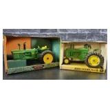 1/16 Scale Ertl/Scale Models John Deere (2)-narrow front tractors