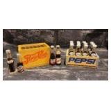 Pepsi Mini Bottles and Wooden Cases