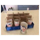 (12) Pepsi Cola Glasses