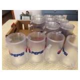 (12) Plastic Pepsi Mugs