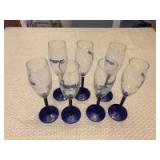 (7) Pepsi Champagne Flutes