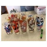 (14) Misc Pepsi Character Glasses