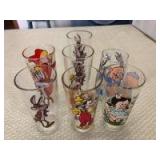 (7) Misc Pepsi Character Glasses