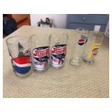 (5) Misc Pepsi Glasses