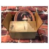 Pepsi Cola Gibson Girl Tray with (6) Glasses-1973