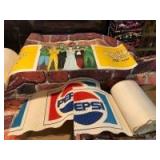 (3) Large Pepsi Cardboard Advertisements