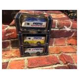 (3) Diecast- Step Van Pepsi Banks