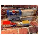 (4) Misc Truck Banks Liberty and 1st Gear Die Cast