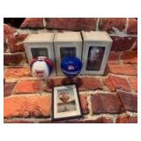 (3) Hot Air Balloons and (1) Picture, Diecast Banks- Specast Brand
