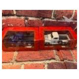(2) 1/18th Scale Taylor Sports Chevy Trucks