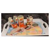 (3) Pepsi Can Shooters and Tray