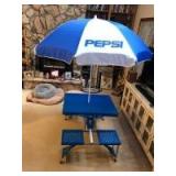 Portable Pepsi Picnic Table w/ Box
