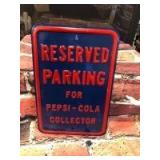 Reserved Parking & Pepsi