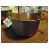 Brass bean pan w. wrought iron handle