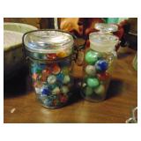 (2) Containers of Mixed Marbles