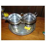 Sterling Creamer/Sugar Set