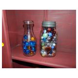 F. Bodine Dairy Bottle & Vintage Coffee Jar