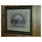 Framed fruit basket print