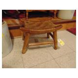 Small woven seat stool