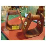 Pair of All Wood stirups