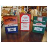 (3) Dupont Rifle Powder Tins